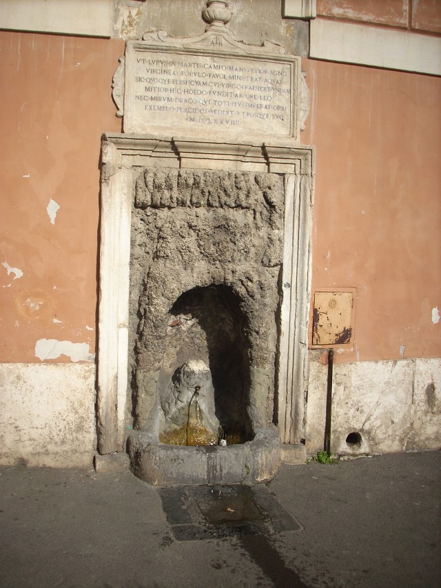 La Fontana per cani in  San Salvatore a Roma